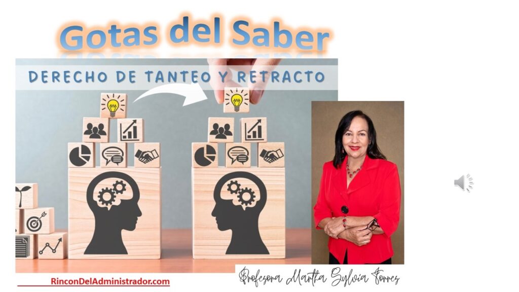 Gotas del Saber: CONSEJOS PRÁCTICOS de la Profesora Sylvia Torres a los Administradores de Propiedades.